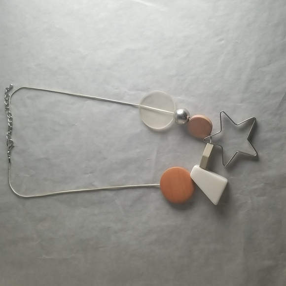 Geometric Statement Necklace - Picture 4 of 5